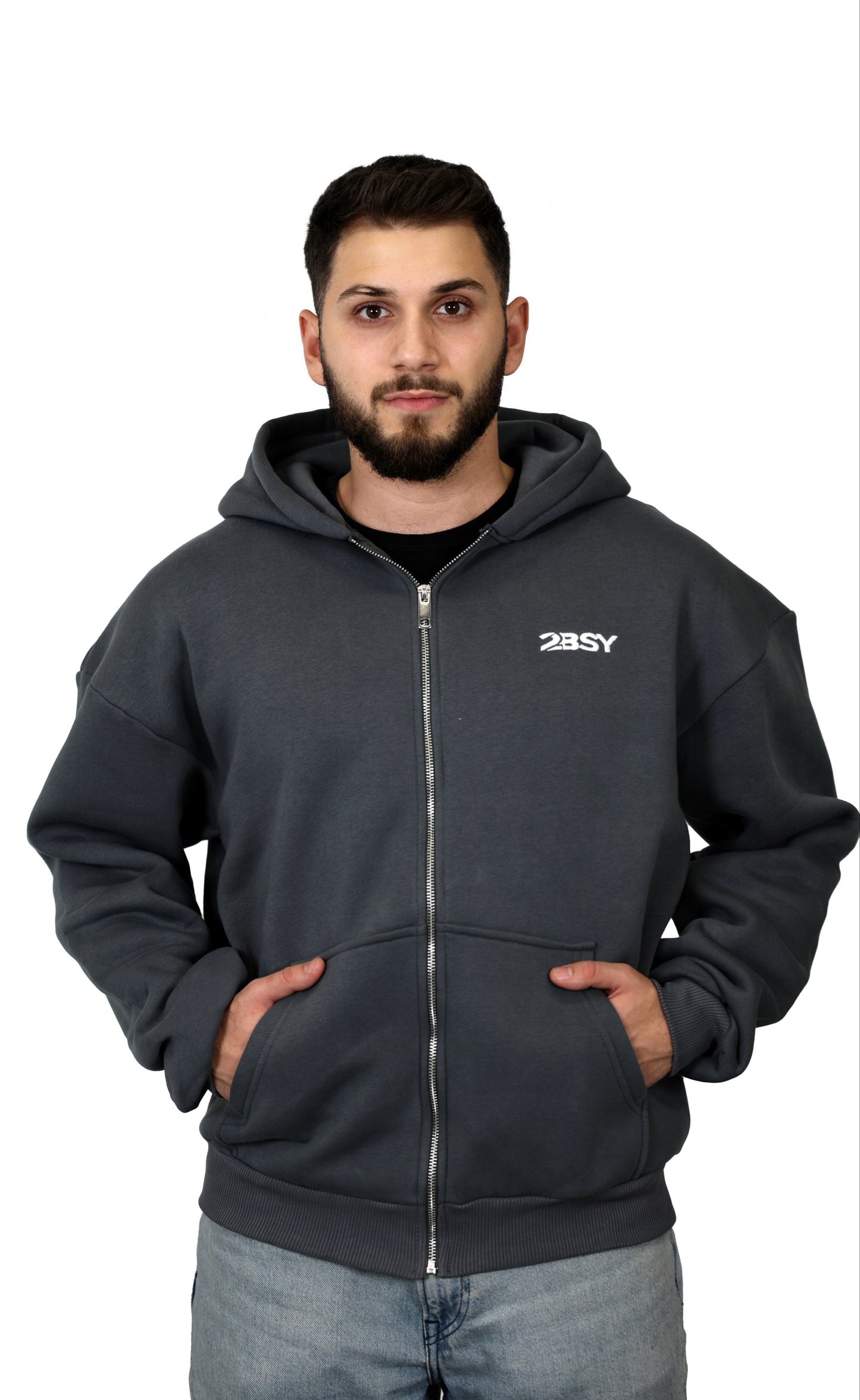 BASIC ZIPPER | DARK GREY